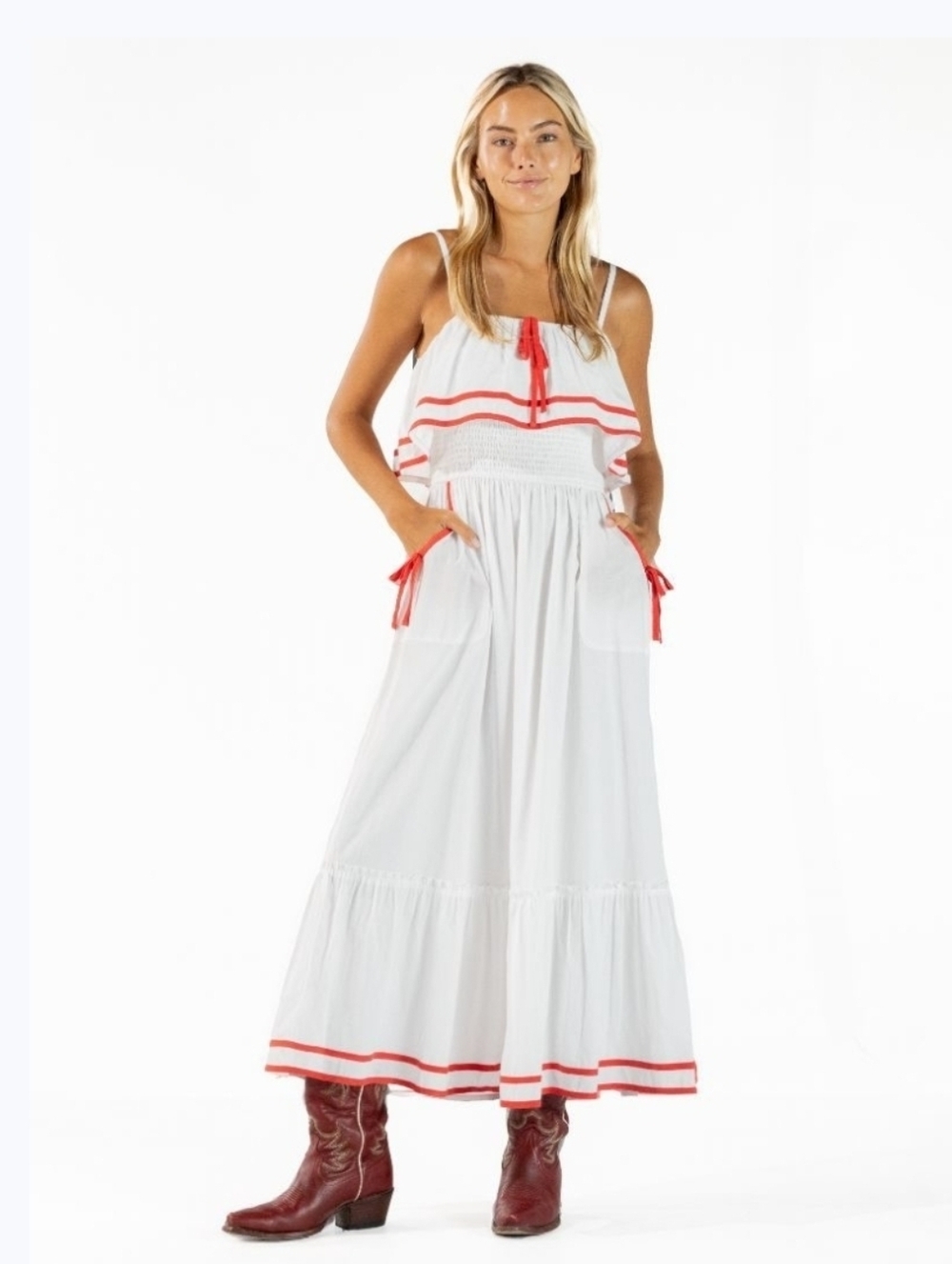 Simply Southern Nautical Dress for Women in White